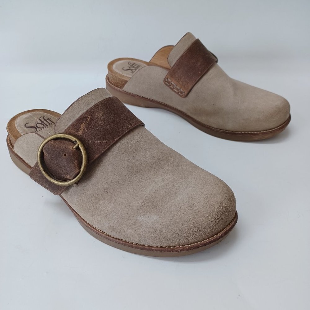 Sofft Clog Mule Billie Slip On Slide Cashmere Sue… - image 8